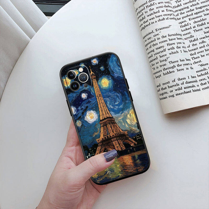 MH128 Paris Eiffel Tower Case for Samsung A06 A35 A25 A24 A15 A05S A05 M55 M35 M15 A02 A12 A13 A10 A16 A20 A30 A22 A31 A32 A33 A42 A50