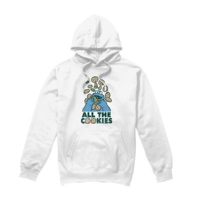 Sesame Street Unisex Adult All The Cookies Cookie Monster Hoodie