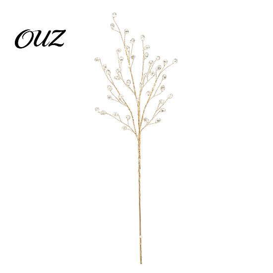 Feiertags-Blumenarrangement Perlen Kunstkristall Weihnachtsbaum-Stecker mit biegsamem Draht, Acryl-Perlen-Zweige Klare Perlen-Girlande für Arrangements,