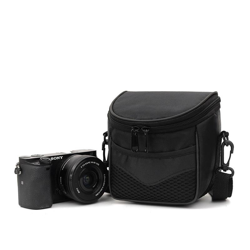 Leather Camera Bag for Canon GX1SX130/SX50/SX500 and Sony HX300/RX10 Telephoto Digital Cameras