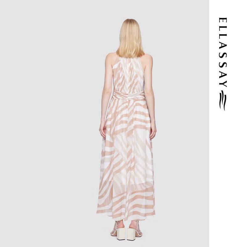 ELLASSAY Halter Neck Elegant Midi Dress