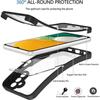 Full Case - Booling - for Samsung A04s - Shockproof - Transparent - Black Border