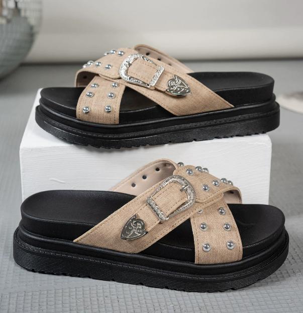 Women s platform slippers summer women s shoes designer flat sandals outdoor floral sandals women s beach shoes 35