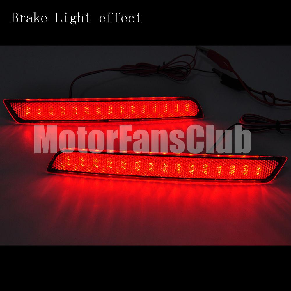 2X LED Lens Rear Bumper Reflector Brake Stop Light Lamp for Chevrolet Malibu