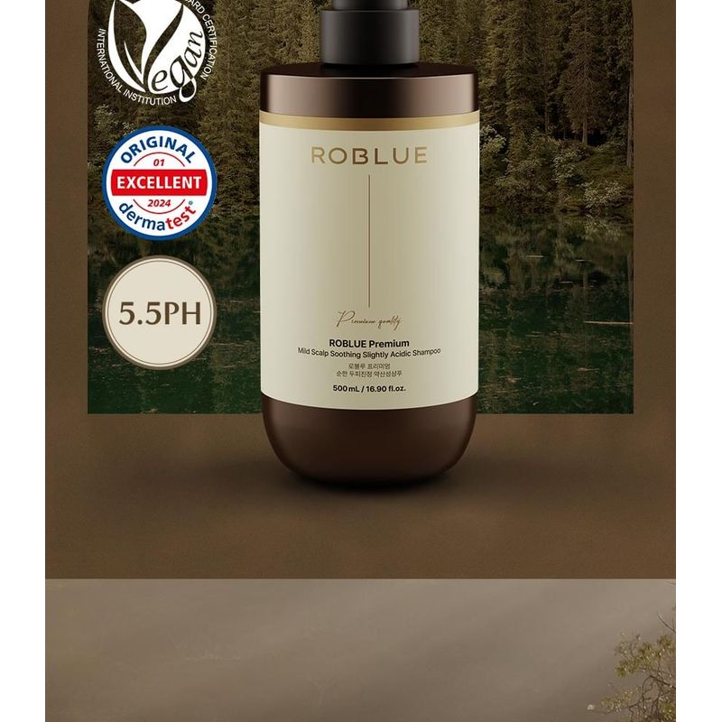 ROBLUE - Premium Milde Kopfhautberuhigendes Leicht saures Shampoo