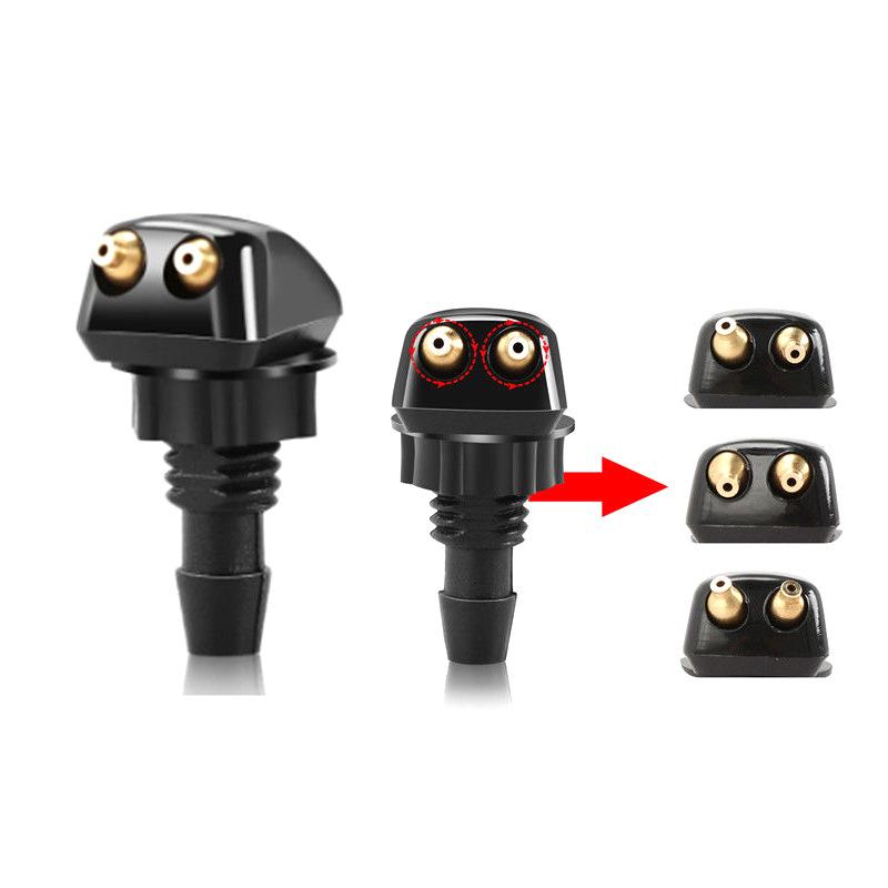 Регулируемая универсальная форсунка омывателя лобового стекла автомобиля чёрный