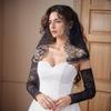 88×58cm Hijab Lace Veil Short Lace Headwrap Bridal Veils  Wedding Bridal Headpiece Accessories