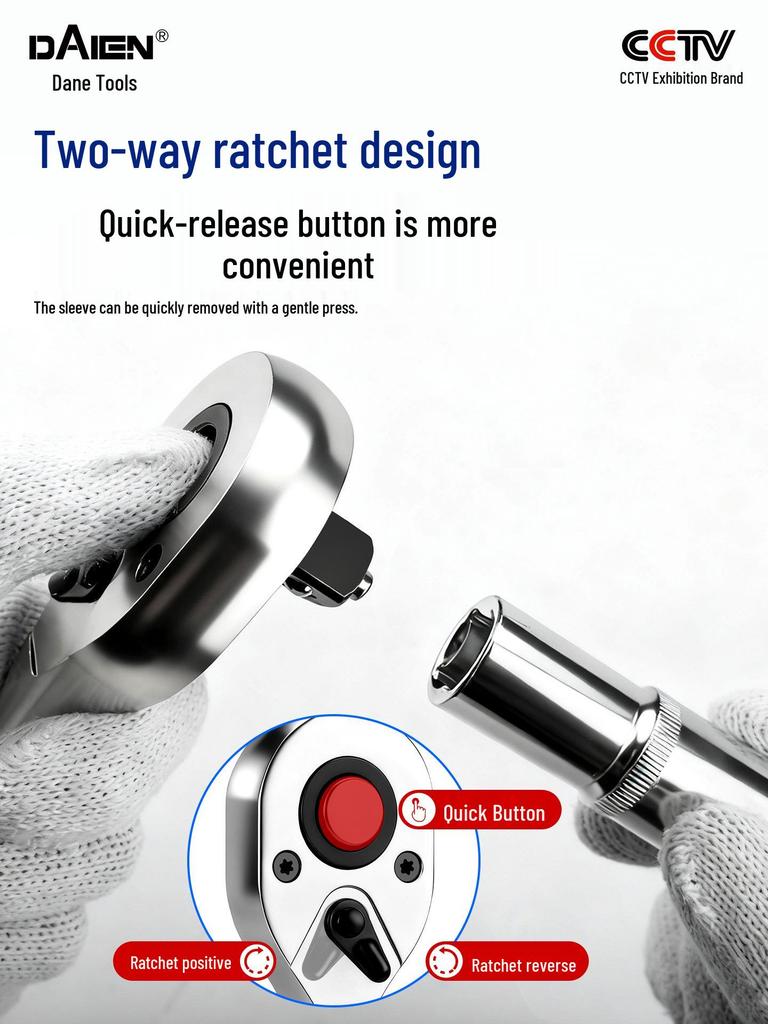 Kompaktowy zestaw kluczy nasadowych samochodowych do naprawy samochodu