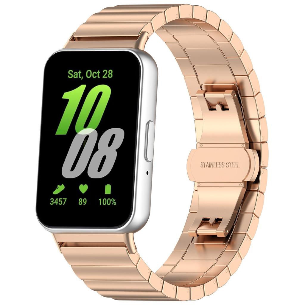 Kovový řemínek pro Samsung Galaxy Fit 3 Nerezová ocel Vyměnitelný náramek pro Samsung Galaxy Fit 3 Příslušenství pro chytrý náramek