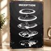 Inception Movie Minimalist Art Metal Poster Perfect Gift for Fans Lovers Personalized Wall Art Metal Sign for Room Accessories