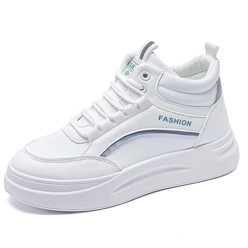 2025 spring new ins Korean version of thick-soled high-top little white shoes for women's tide students running casual board shoes for women SH888