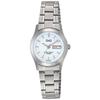Citizen Q&Q Women's Watch, W473-201, Analog, Stainless Steel, Waterproof, Date, Day of the Week Display, Metal Band, White Dial, Silver