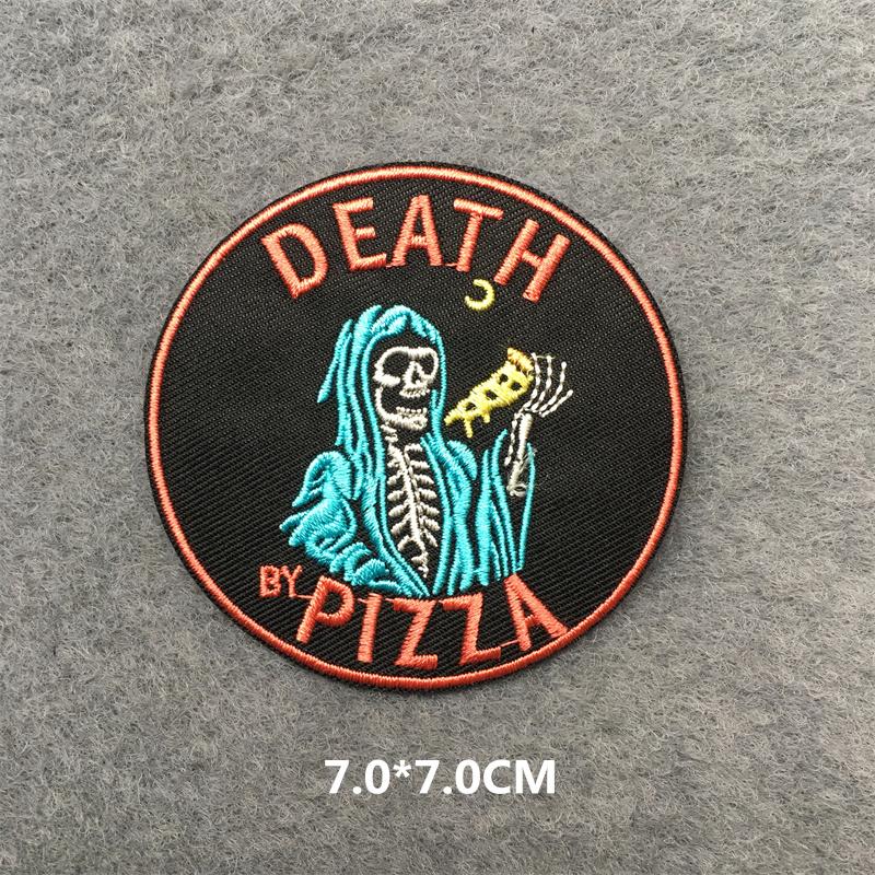 Ironing Applications Punk Textile Backpack Funny Skull And Cartoon Diy Band Patches Sticker Jacket Anime Clothing Stickers