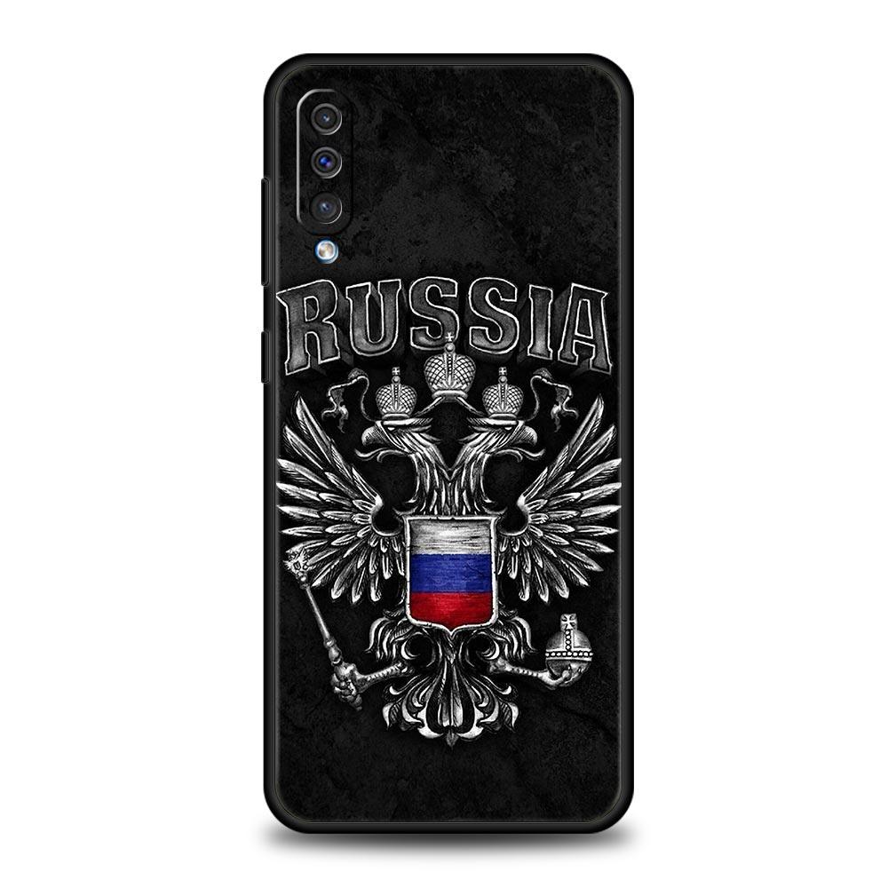 Phone Case For Samsung A56 A36 A26 A24 A12 A14 A16 A50 A70 A20E A20S A10S A22 A40 A34 A54 A42 A52 5G A04s A06 Cover Russian Flag