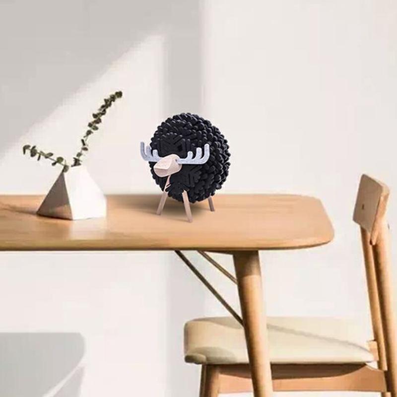 Table Mat Tea Coaster Water-Absorbing Coaster Desktop Decorations Felt Mat Lamb