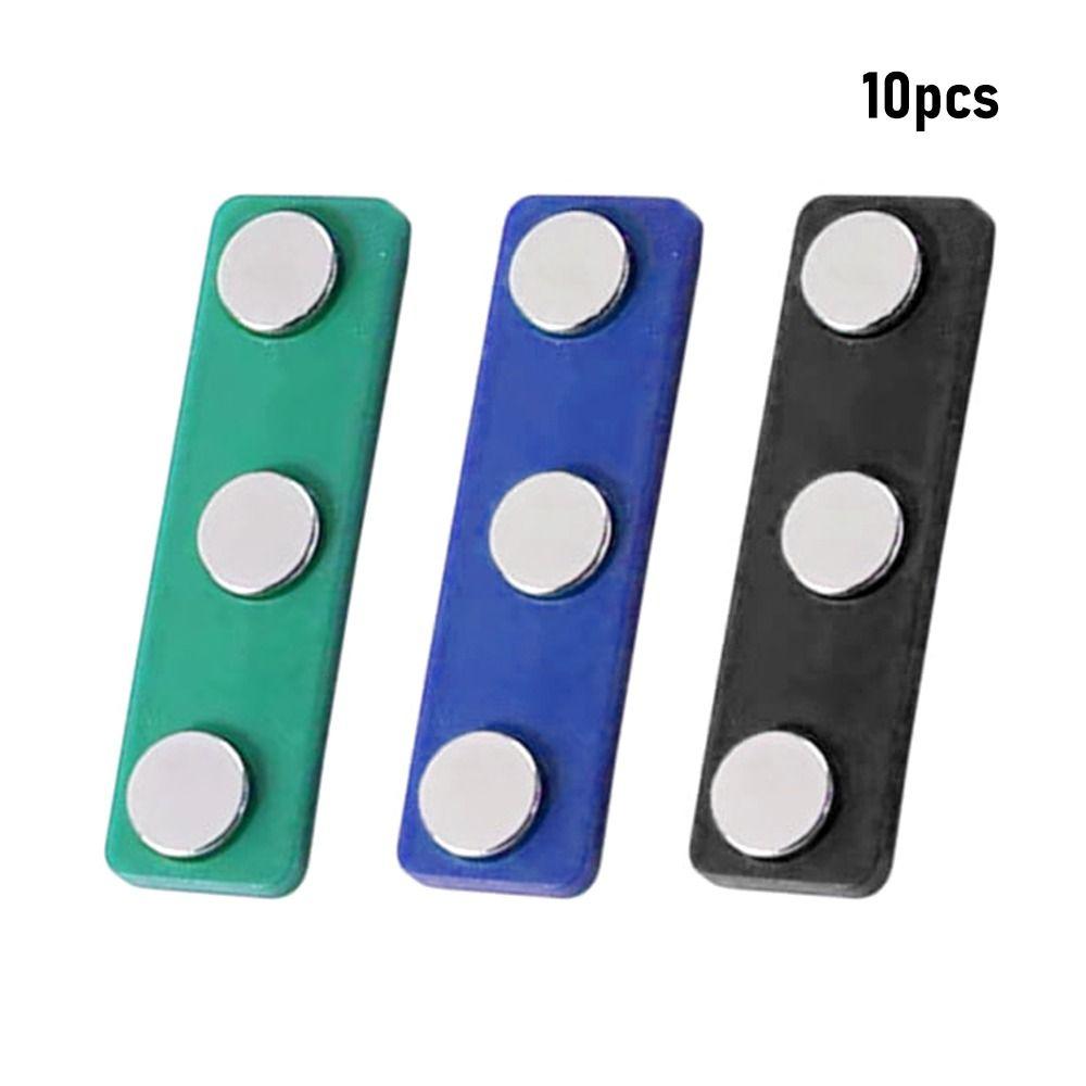 10 шт. магниты для бейджей, магнитные держатели для бейджей, именная бирка, магнитные спинки с 3 магнитами