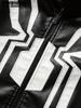 Men's Color Blocking Spider Pattern Stylish PU Leather Jacket - Pocket Street Style Retro Classic Bomber Jacket