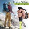 Outdoor Fold Trekking Pole Camping Portable Walking Hiking Stick for Elderly 5 Section Ultralight Carbon Fiber Telescopic Sticks