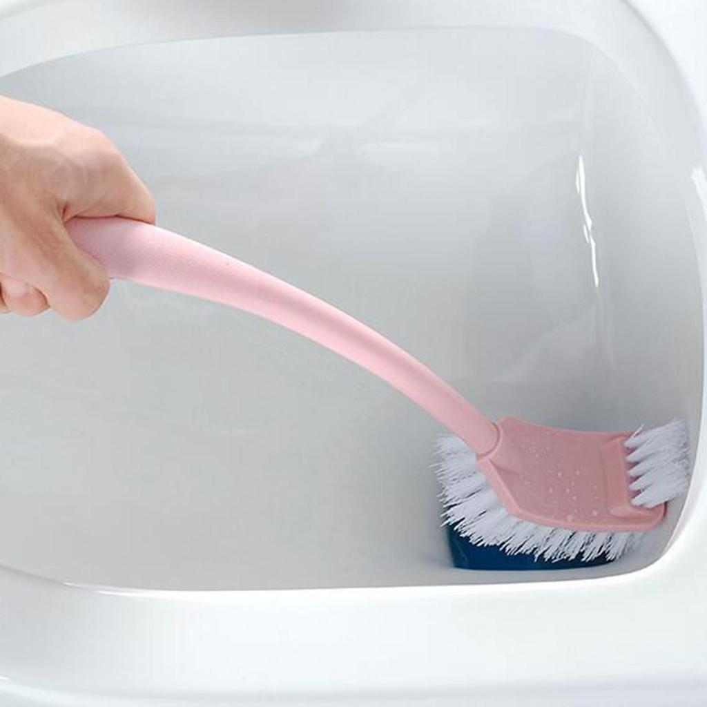 Long Double-sided Brush Decontamination Handle Toilet Tool Accessories