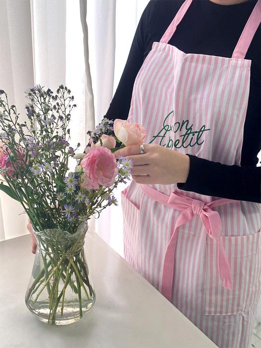 TWIG NEWYORK Pink Striped One-Piece Apron pink