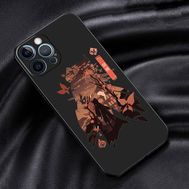 

Чехол для Apple iPhone 14 13 11 12 Pro 7 XR X XS Max 8 Plus 6 6S SE 2022 13Pro, черный мягкий телефон, чехол аниме Genshin Impact Cute iPhone 14 Pro Max