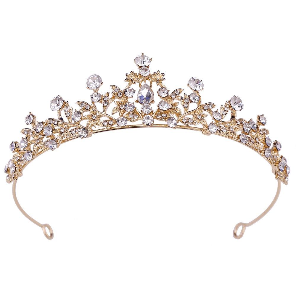 High-end Bridal Tiara Atmosphere Wedding Crown Headpieces Quenn Crown  Birthday Party