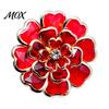 No Sew Button Covers Vintage Rhinestone Flower Covers, Snap On Decorative Gift Ideas for Fashion Enthusiasts Metal Shirt Cufflinks Brooch Accessories