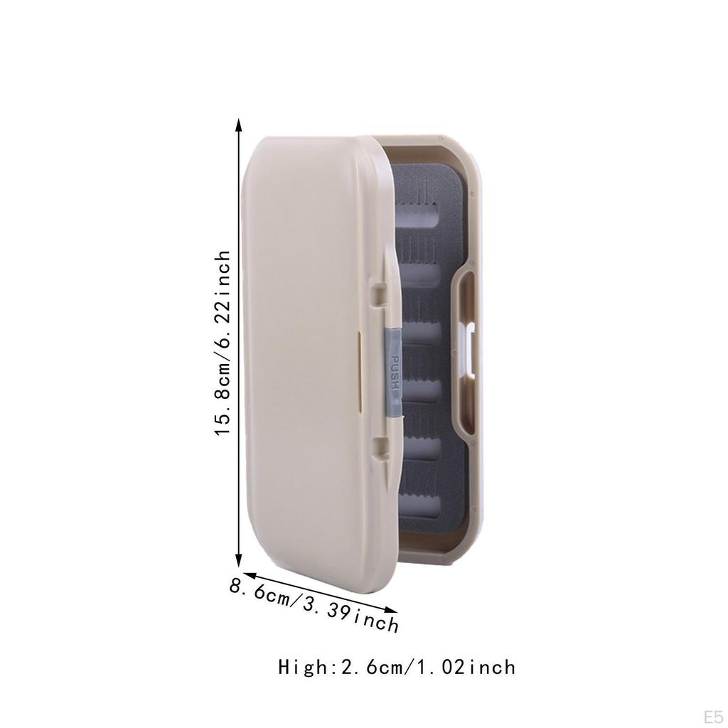 Compact Double Sided Container for Fly Fishing Hooks