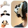 Cute Panda Plush Hair Clip Handcrafted Cartoon Clip For Women's Hairstyles
