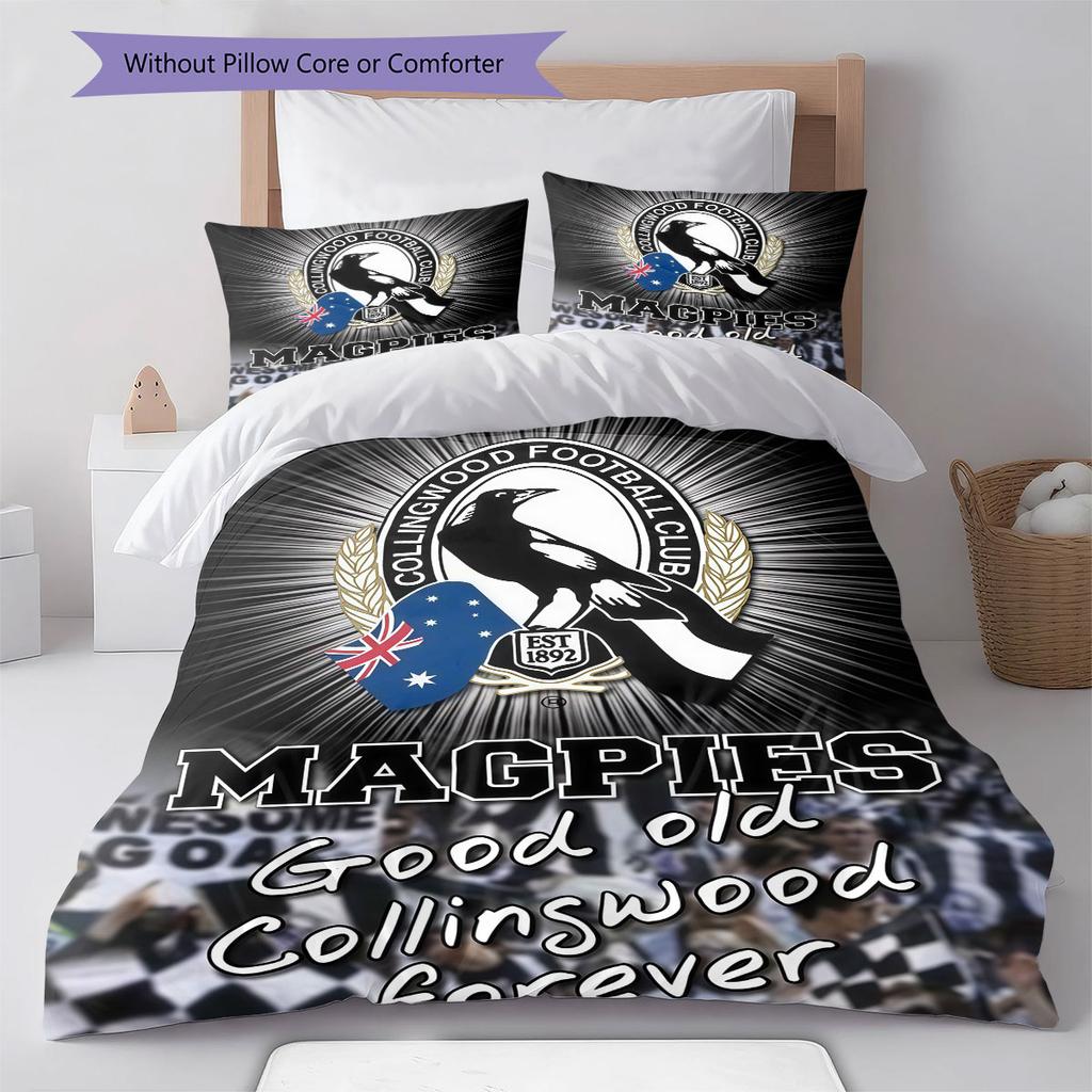 Magpies Roar Bedding Quilt Set Quilt Cover Pillowcase Home Decoration Birthday Gift (1 * duvet cover + 2 * pillowcase, without core)
