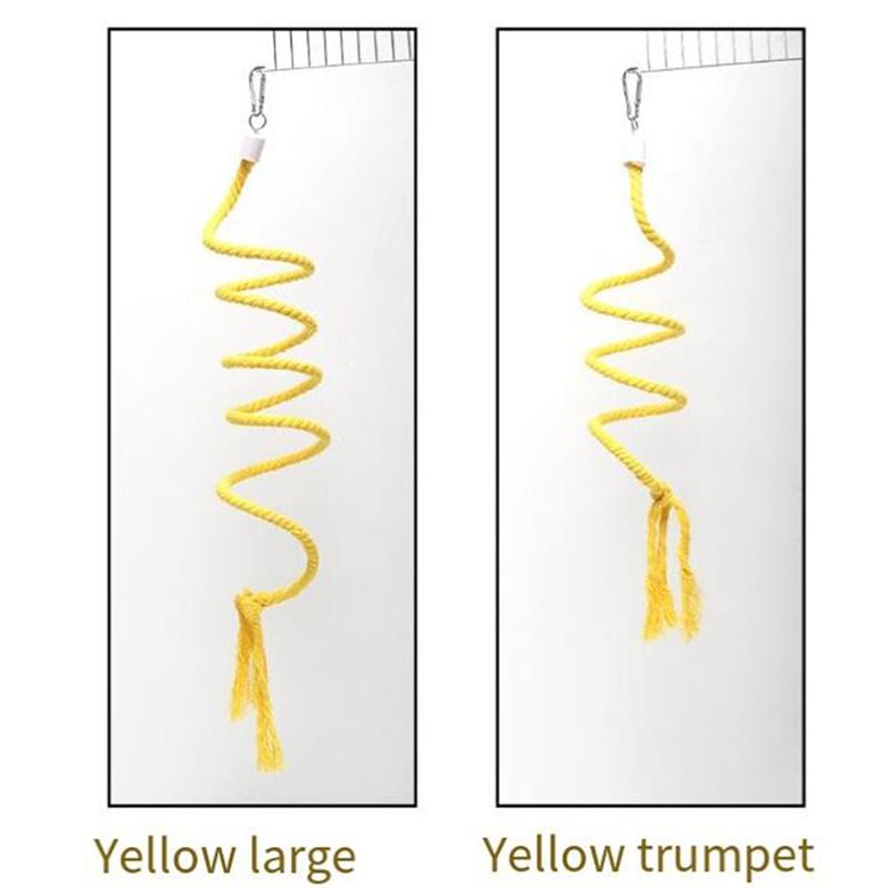 Creative Parrot Climbing Ladder Rotating Swing Bird Hanging Standing Rope Toys