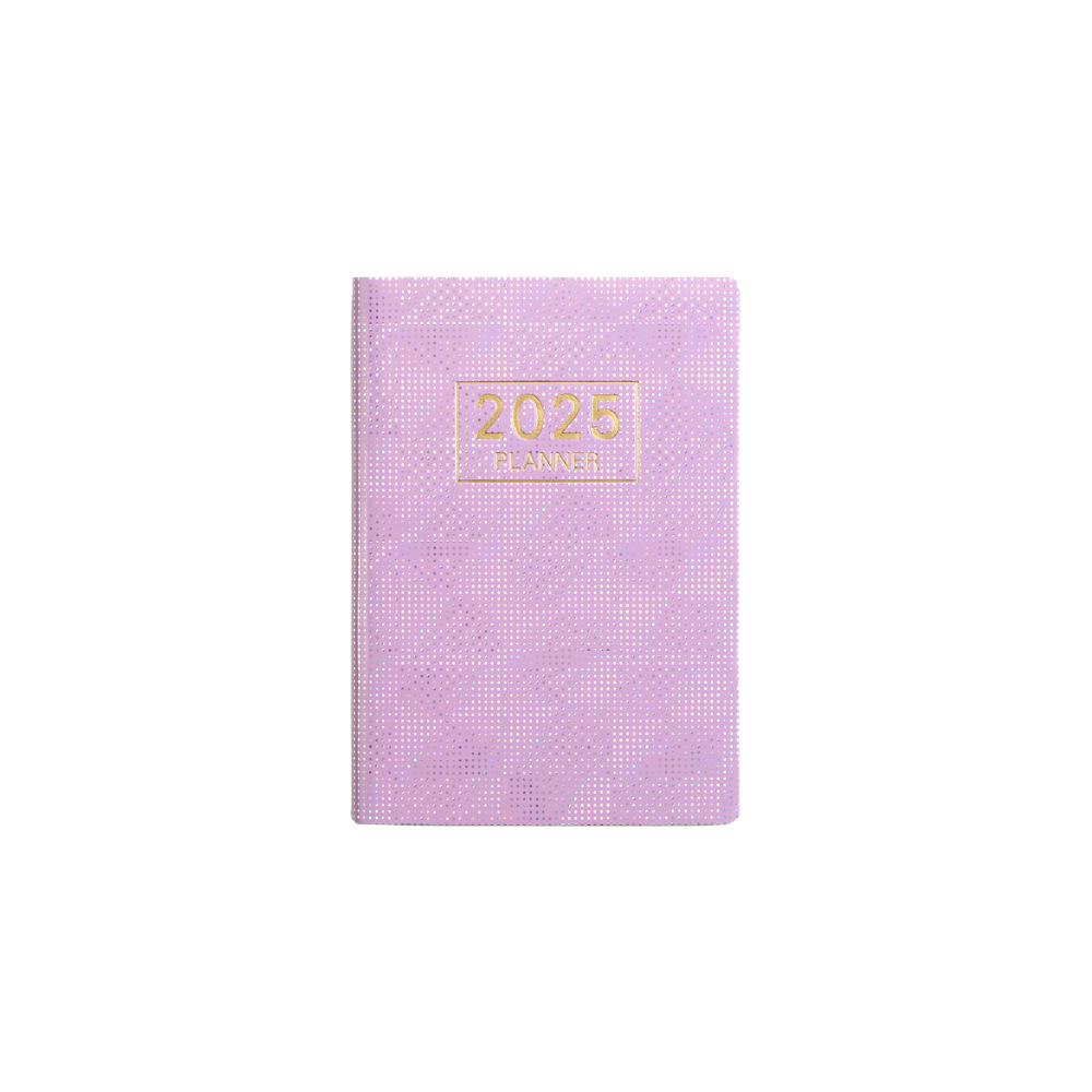 Available: A7 English Planner 2025 with Laser Design - Portable Mini Pocket Notebook.