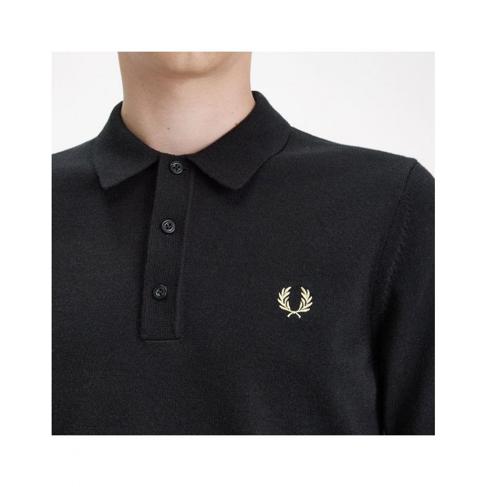 Fred Perry Classic Merino Wool Knit Shirt Afpm2417623 198