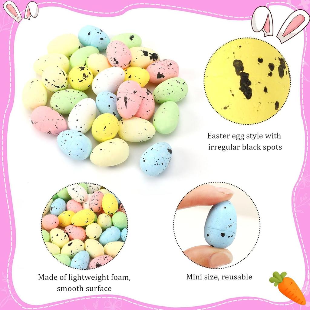 Foam Easter Egg Decoration DIY Fake Eggs Artificial Foam Bird Eggs Garden Bird Nest Decor Easter Party Decorations Home Decor