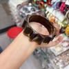 Acrylic Gradient Wave Wide Bracelet - Luxurious, High-End, Fashionable & Versatile Bracelet.