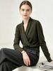 Xin Ge Women's Wool-Blend V-Neck Sweater - Slimming Autumn Knit