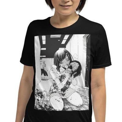 T-shirt unisex a maniche corte Anime Girl Zombie Horror Creepypasta Mostro