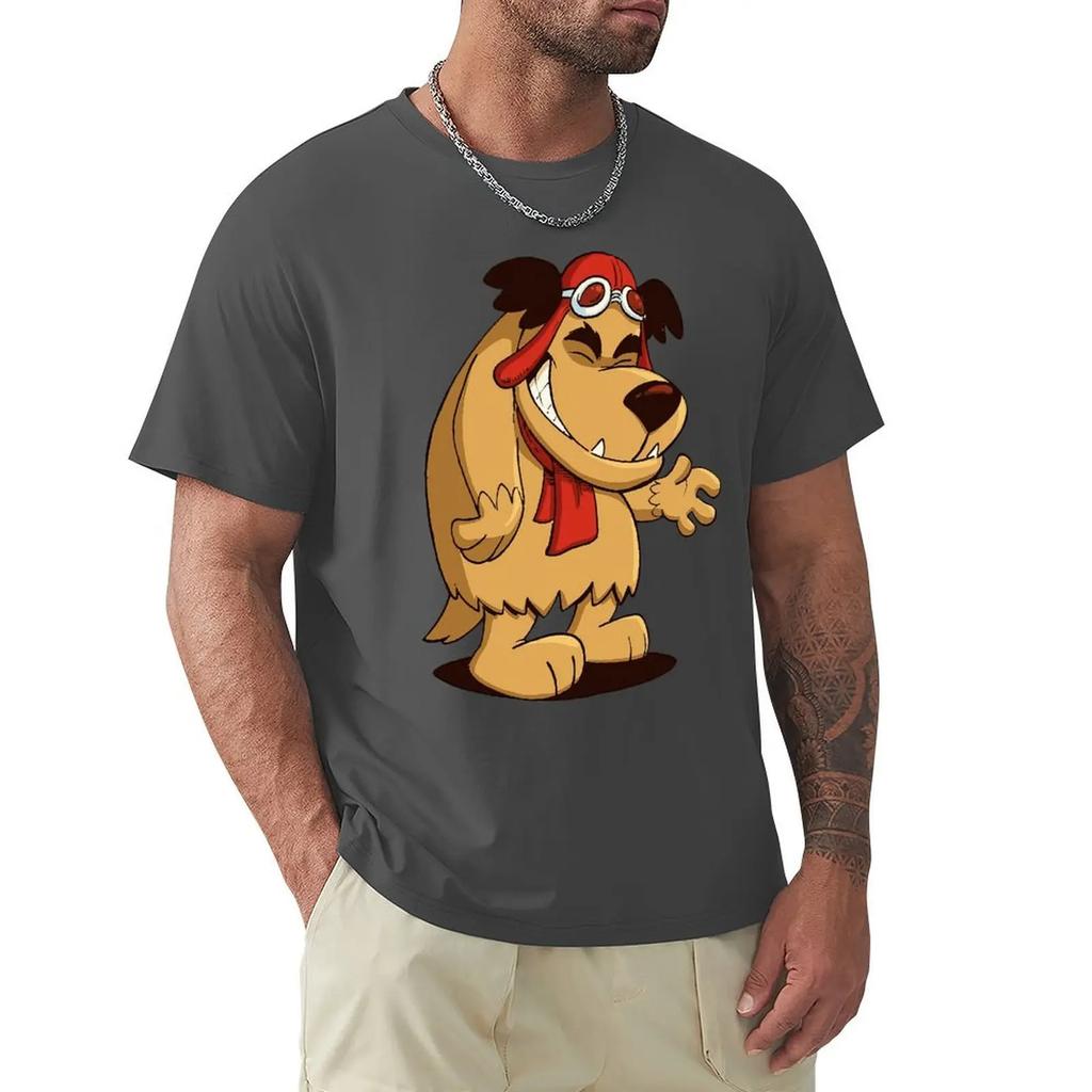 Laughing Muttley Humor Anime T Shirt Harajuku Short Sleeve T-shirt 100% Cotton Graphics Tshirt Tops