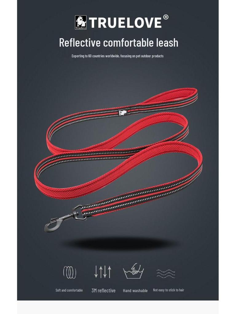 TrueLo Pet Dog Leash for Small, Medium & Large Breeds - Durable Chain Option Available