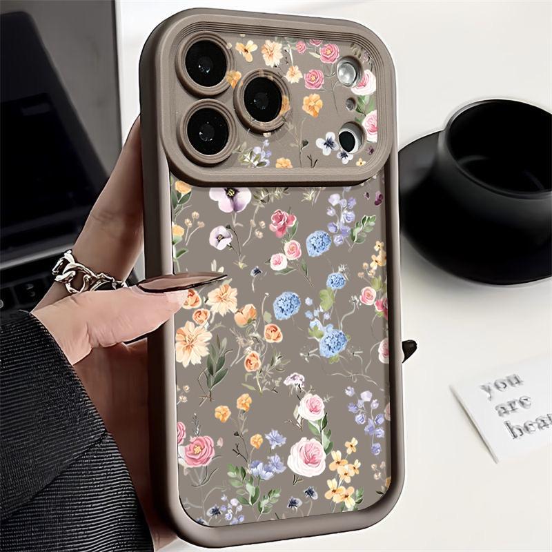 

Красочный чехол из ТПУ с узором розы для iPhone 17 16e 15 16 Pro Max 14 16 Plus для iPhone Air 13 12 Pro Max 11 Силиконовый чехол для телефона iPhone 15