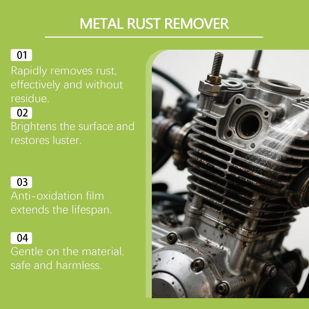 RAYHONG Rust Removal Spray: Effortlessly remove rust, clean, and prevent corrosion on various metals.