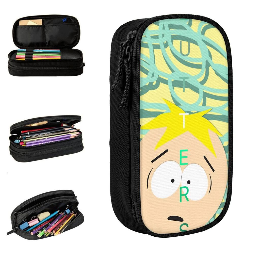 Fashion Butters South-Park Pencil Case Pencilcases Pen Holder for Student Big Capacity Pencil Bags Office Gift Stationery