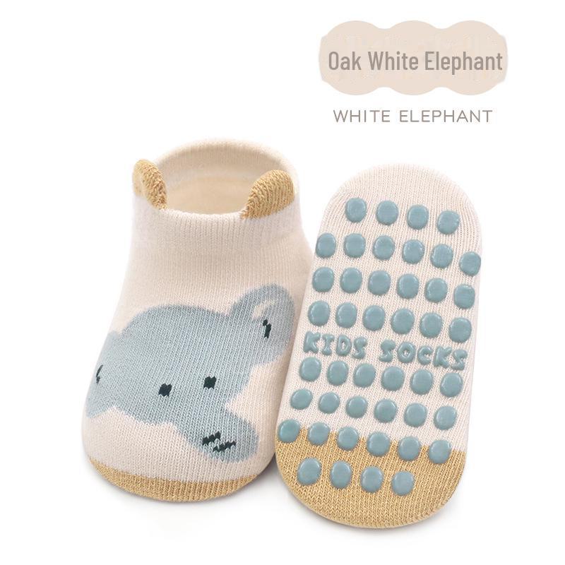 

24 пары детских нескользящих носков с рисунком для мальчиков и девочек - носки для батута с изображением животных S (0-1 year)