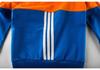 2024 Spring/Autumn Korean-Style Color Block Tracksuit for Boys - Medium/Large Two-Piece Jacket Set