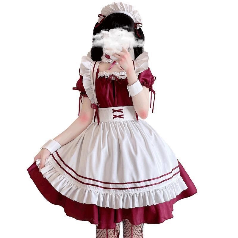 Kostým pro služebnou Cos Roztomilé šaty pro služebnou ve stylu Lolita Sexy Uniform Dámská souprava