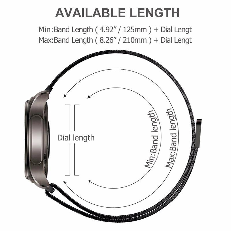 18mm 20mm 22mm Metallarmband für Garmin Vivoactive 3 4 4s 5 6 Band Uhr Venu 2 2s 3s SQ Armband Venu 4 41mm 45mm Mailänder Schleife