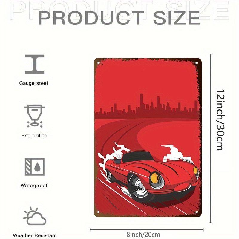 Avant-Garde Automotive Metal Art Painting for Garage Decor