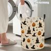 Collapsible Laundry Basket Large Round Waterproof Fabric Hamper Dirty Clothes Storage Bin Toy Organizer with Handles