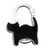 Two-heart Cat Bag Hook: Customizable Logo, Inner-Folding Table Edge Hook for Ladies