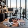 Luca Hanni Printed Round Rug Carpet Chair Rug Area Rug Entryway Doormats,for Office Chair Living Room Bedroom Kitchen Room.